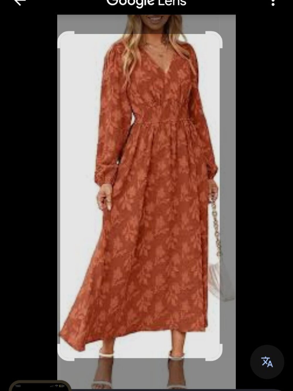Simplee maxi dress with long sleeves and pockets